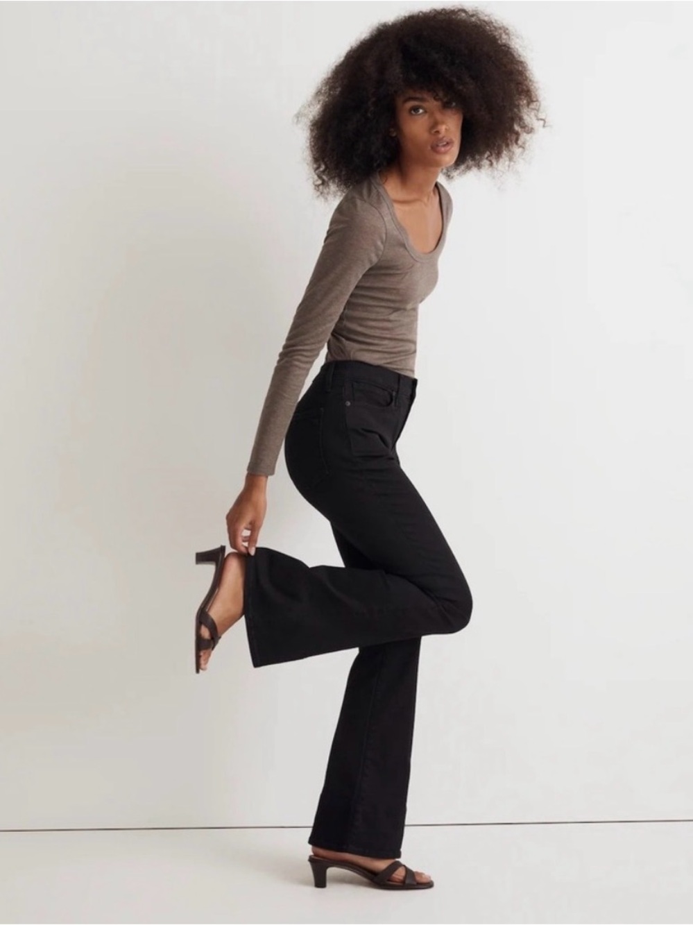 Madewell Skinny Flares Black